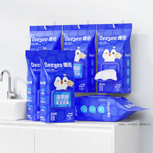 Mga Wet Wipes na Naka-flushable sa Wall-Mounted Toilet